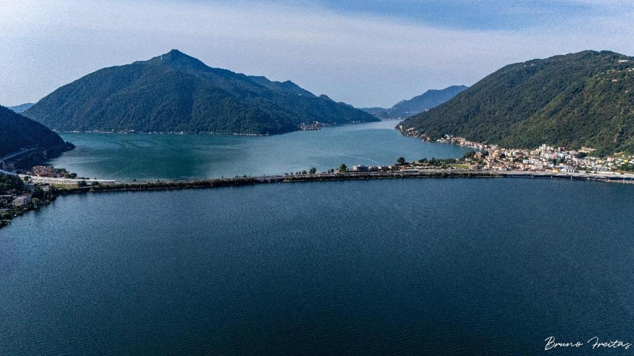 Lake Apartment 4 Bissone Exterior foto